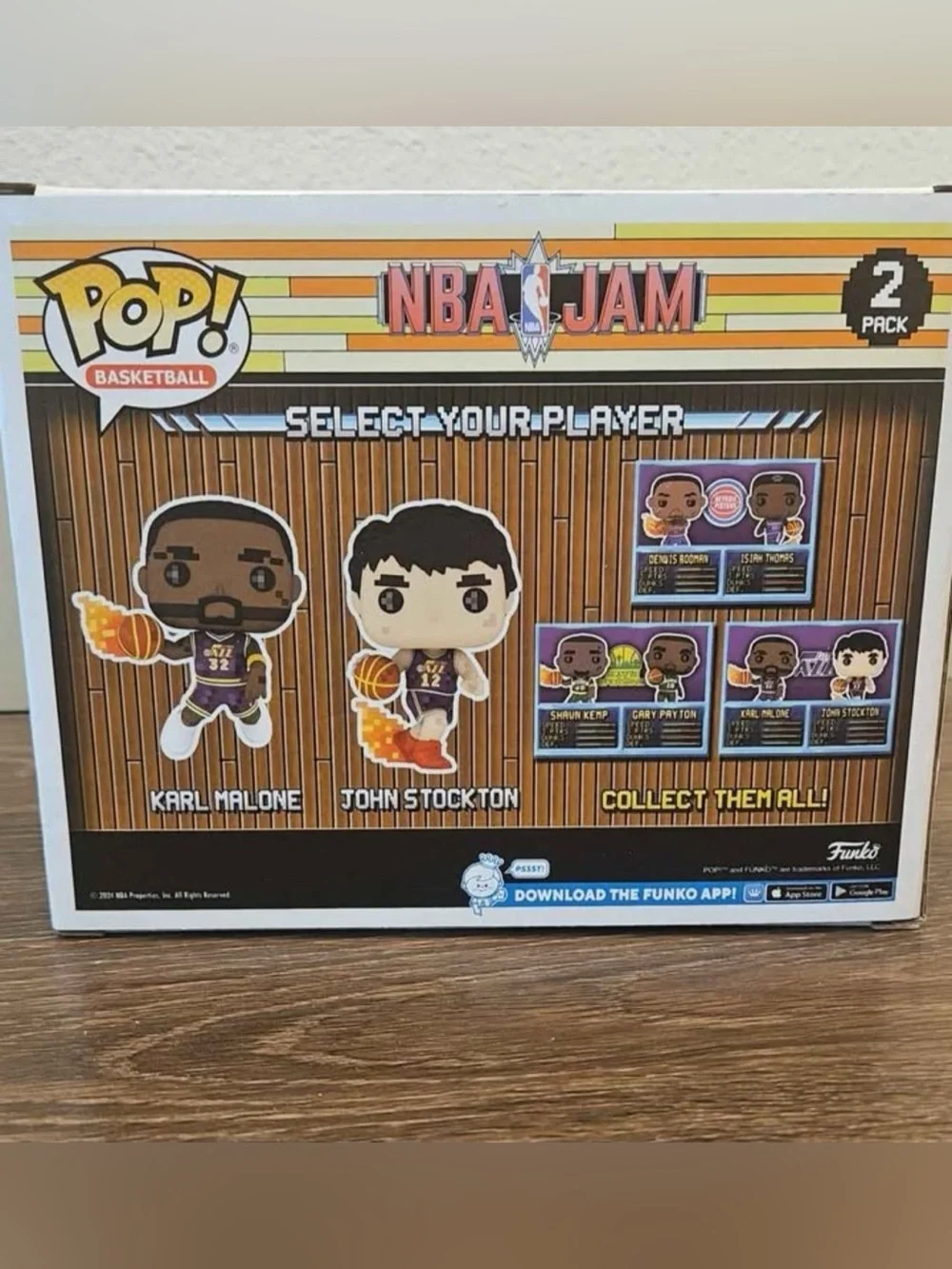Funko Pop 2-Pack NBA Jam Karl Malone And John Stockton- New Toys & collectible.